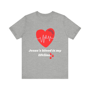 Unisex "Jesus's blood" T-Shirt / Short Sleeve / Soft Cotton