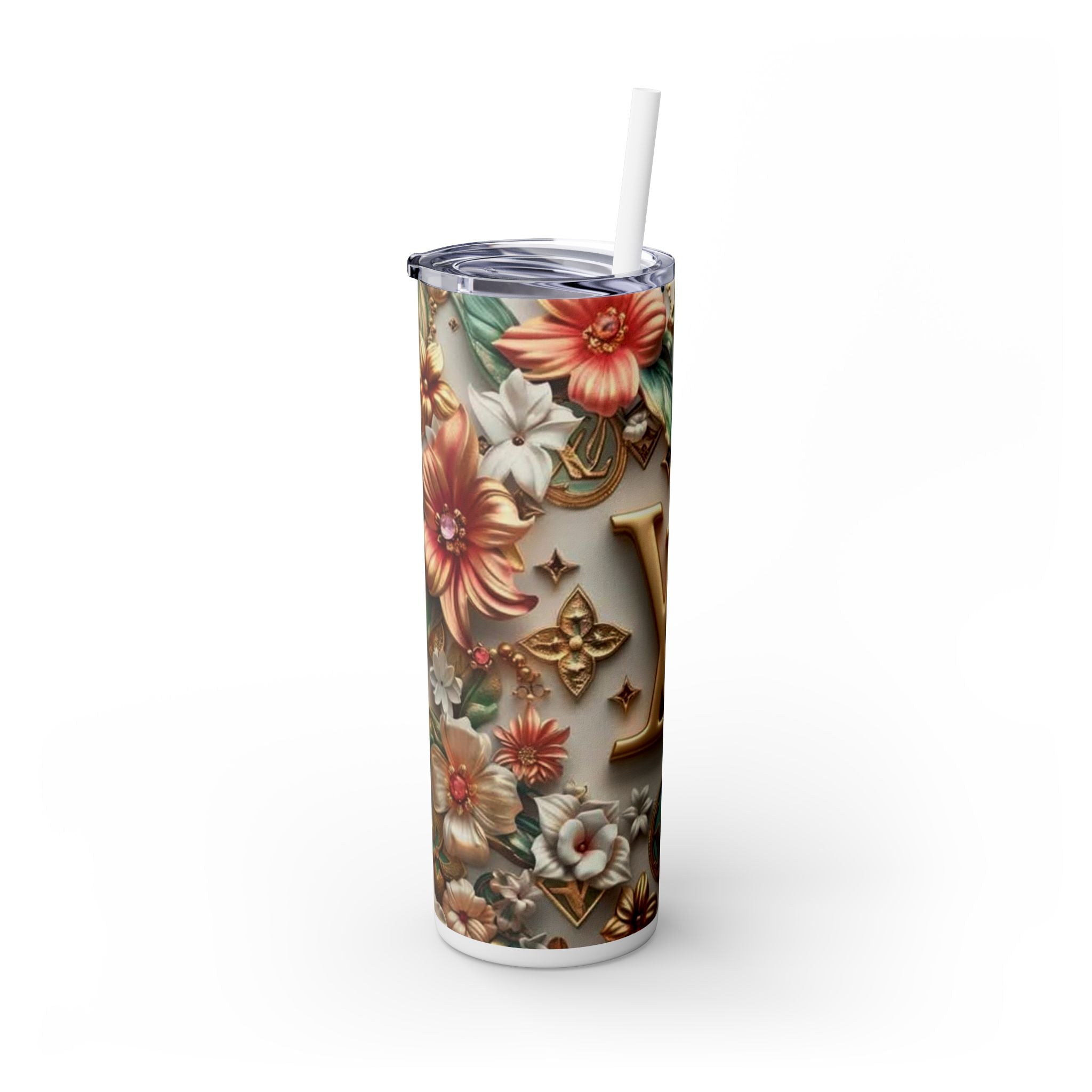 Floral 3D Stainless Steel Tumbler