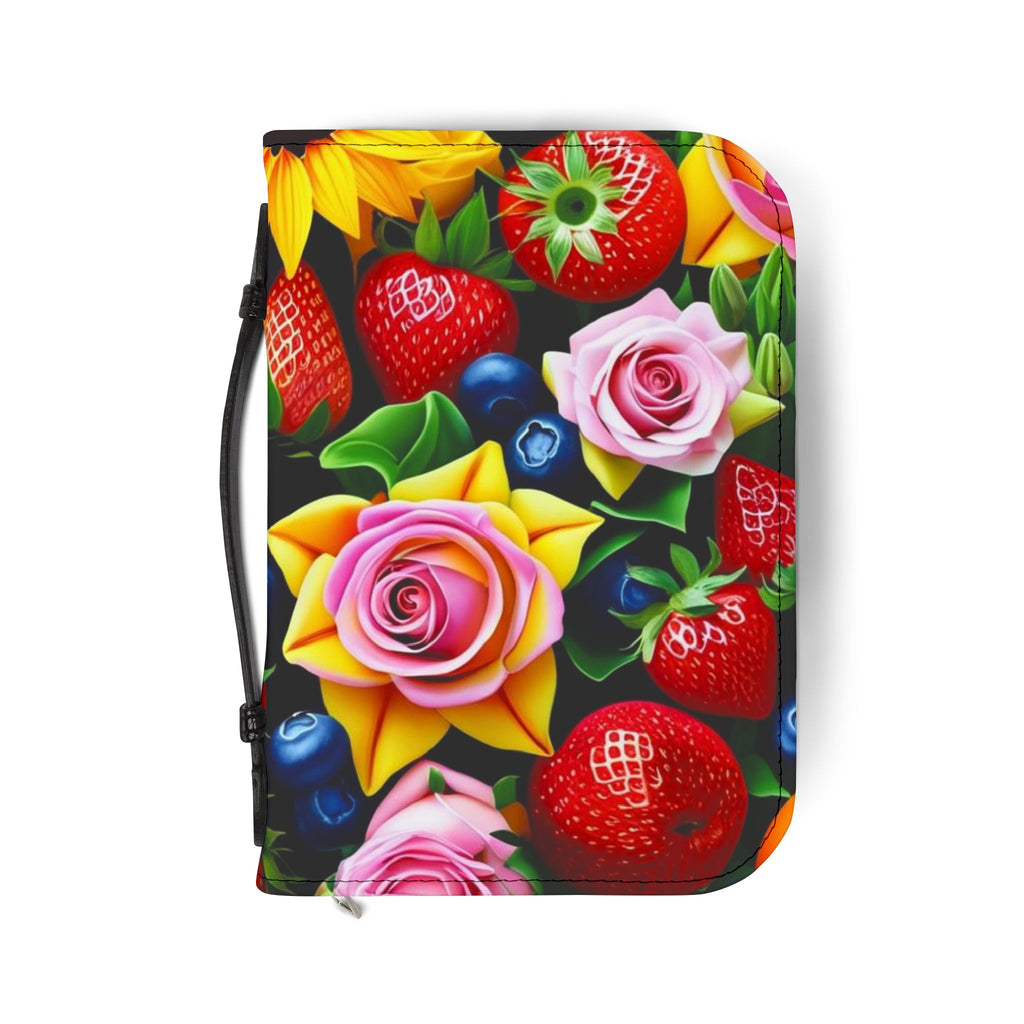 Floral Bible Cover, Colorful Religious Case for Christian, Inspirational Gift, Faith Organizer, Church Accessory, Summer Vibrance