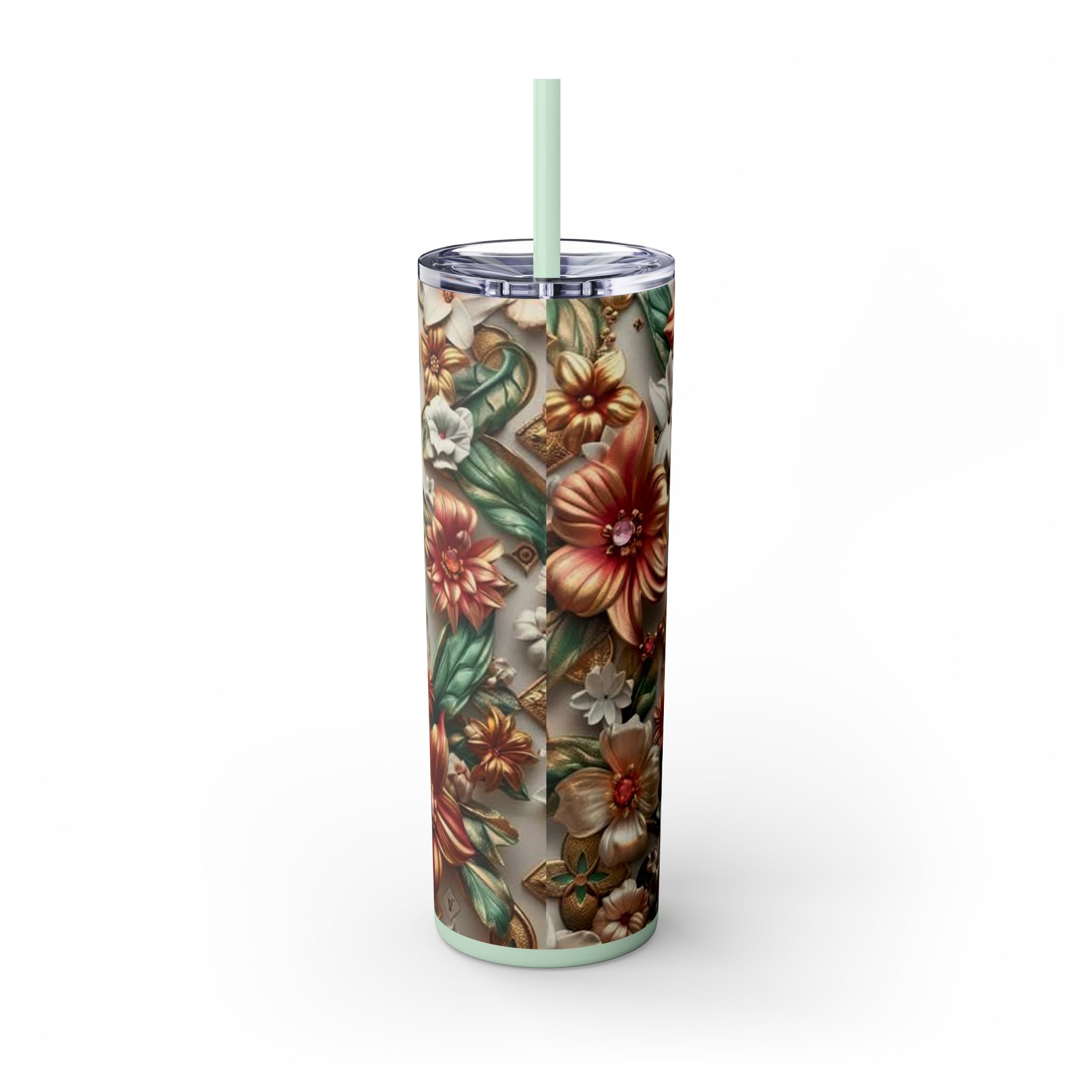 Floral 3D Stainless Steel Tumbler