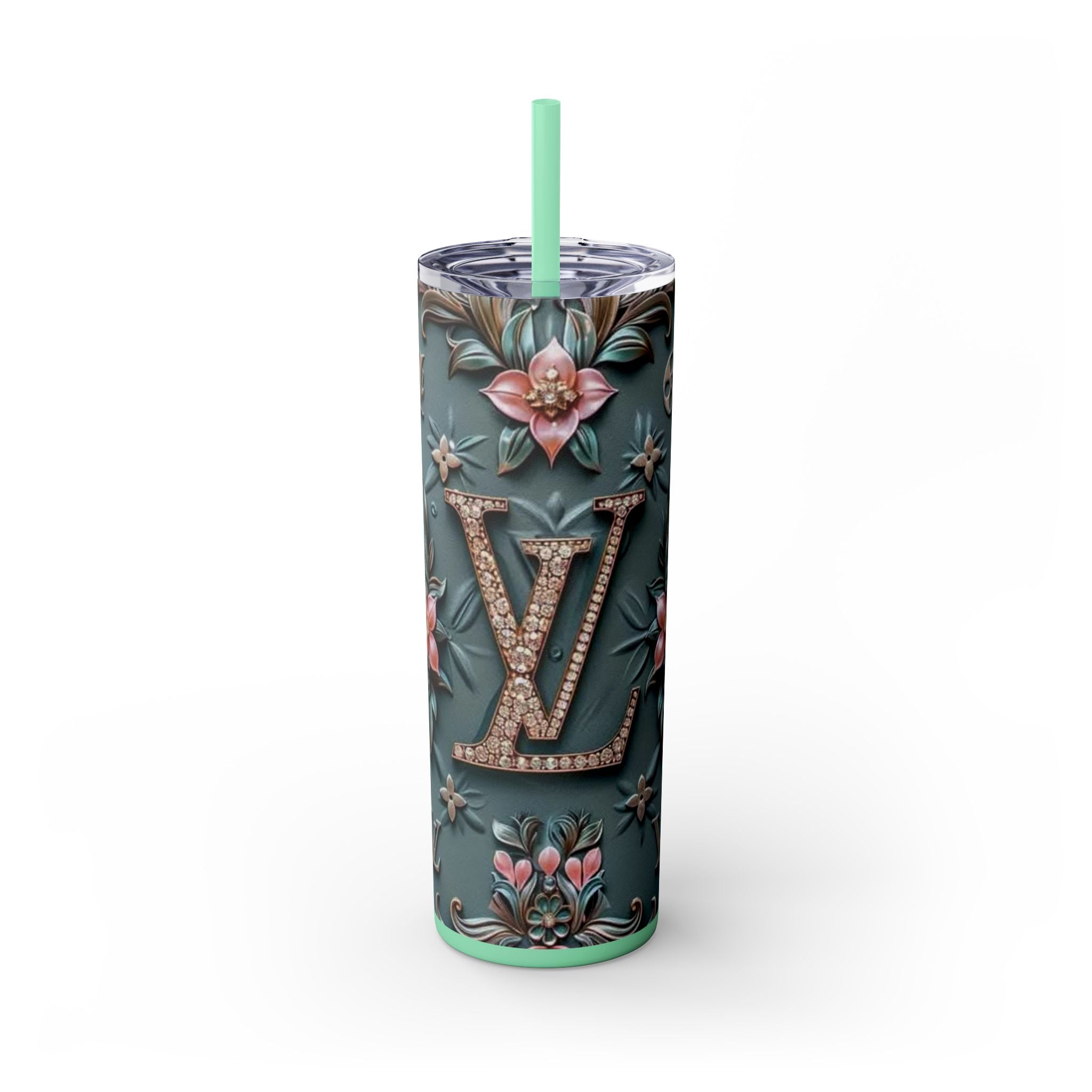 Floral 3D Stainless Steel Tumbler