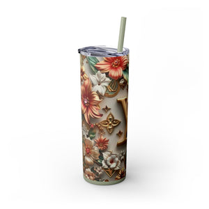 Floral 3D Stainless Steel Tumbler