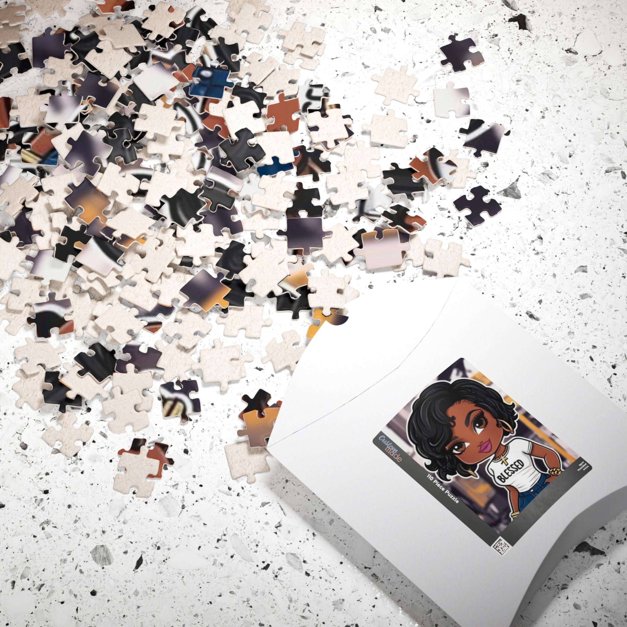 African American Jigsaw Puzzle, Inspirational Puzzle Game for Adults and Kids,