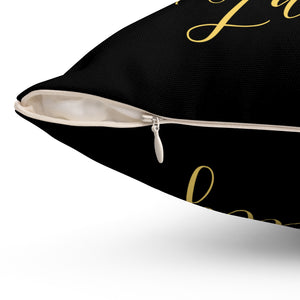 "Boss Lady" - Gold, Throw Pillow