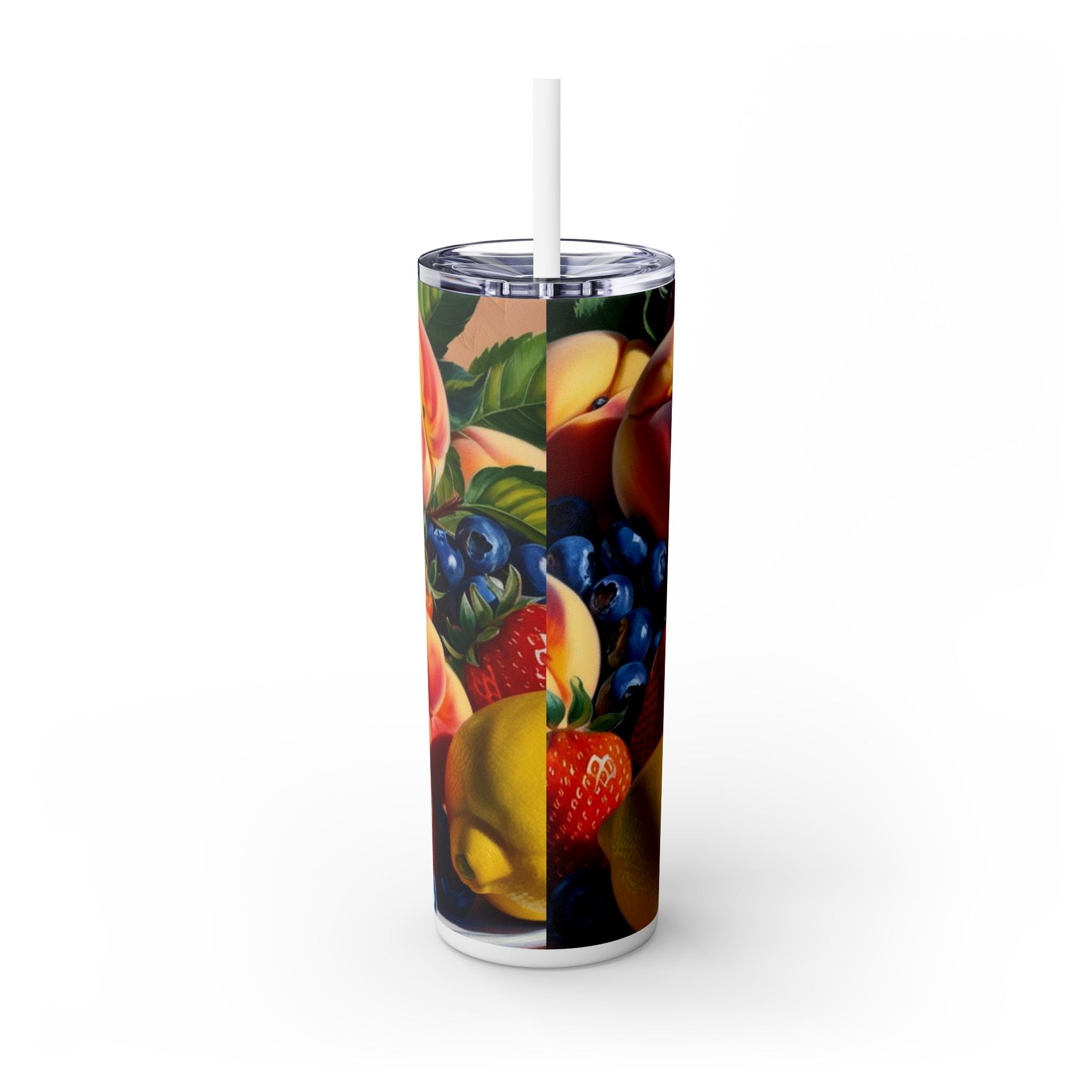 Tropical Fruit Tumbler, 20oz Insulated Tumbler, Vacation Summer Cup, Spring Break Gift for Her, Girls Trip Tropical Tumbler, Beach Vacation