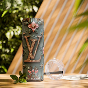 Floral 3D Stainless Steel Tumbler