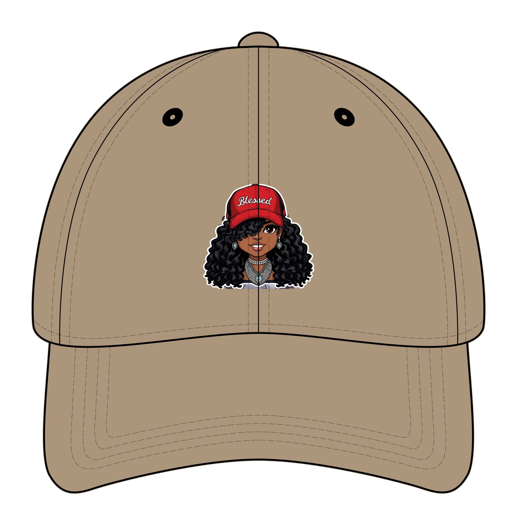 Blessed Graphic Dad/Mom Cap, Relaxed Fit Cap for Dads/Moms, Casual Summer Hat, Gift Trendy Accessory