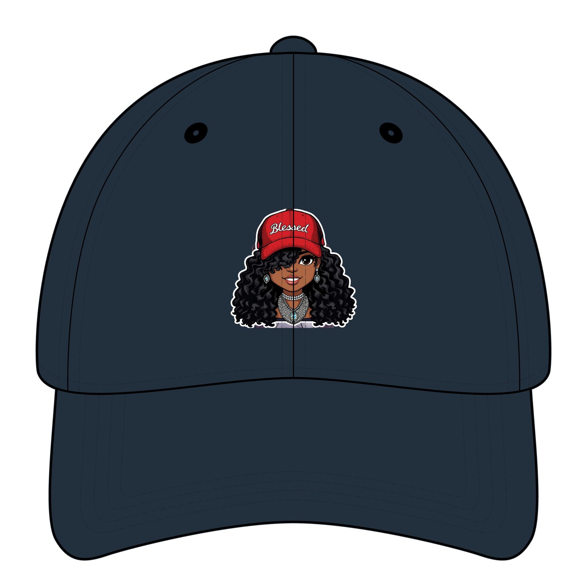 Blessed Graphic Dad/Mom Cap, Relaxed Fit Cap for Dads/Moms, Casual Summer Hat, Gift Trendy Accessory