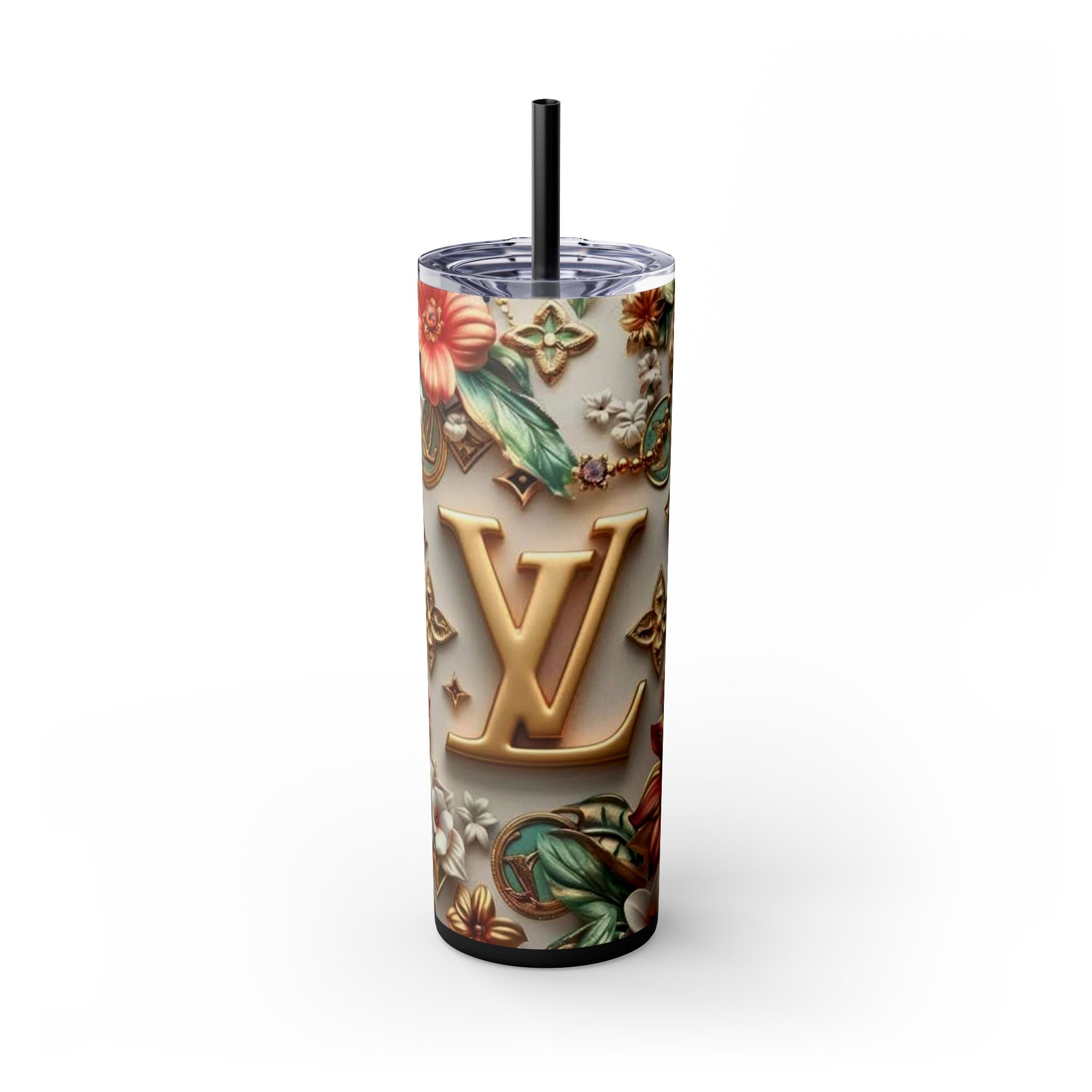 Floral 3D Stainless Steel Tumbler