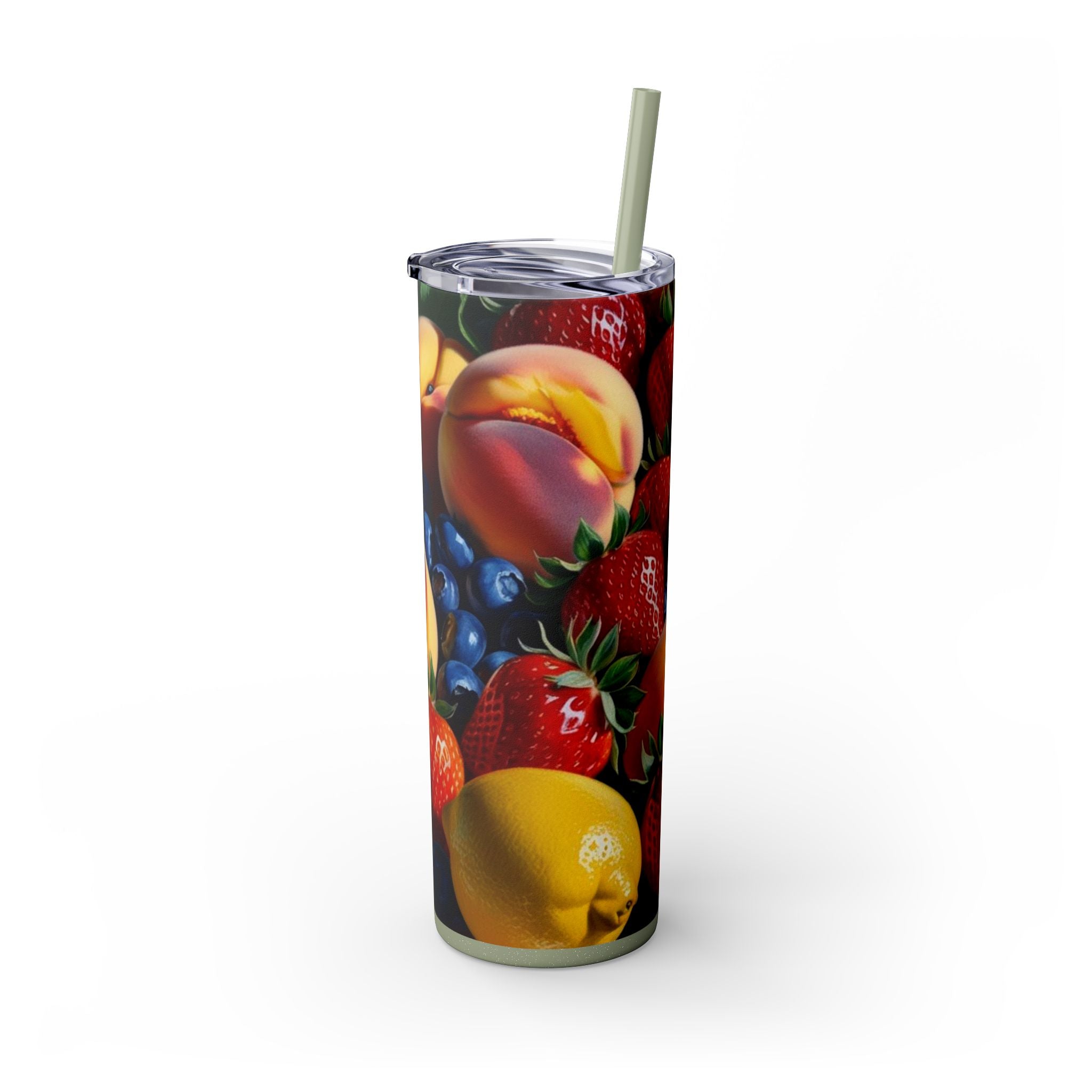 Tropical Fruit Tumbler, 20oz Insulated Tumbler, Vacation Summer Cup, Spring Break Gift for Her, Girls Trip Tropical Tumbler, Beach Vacation