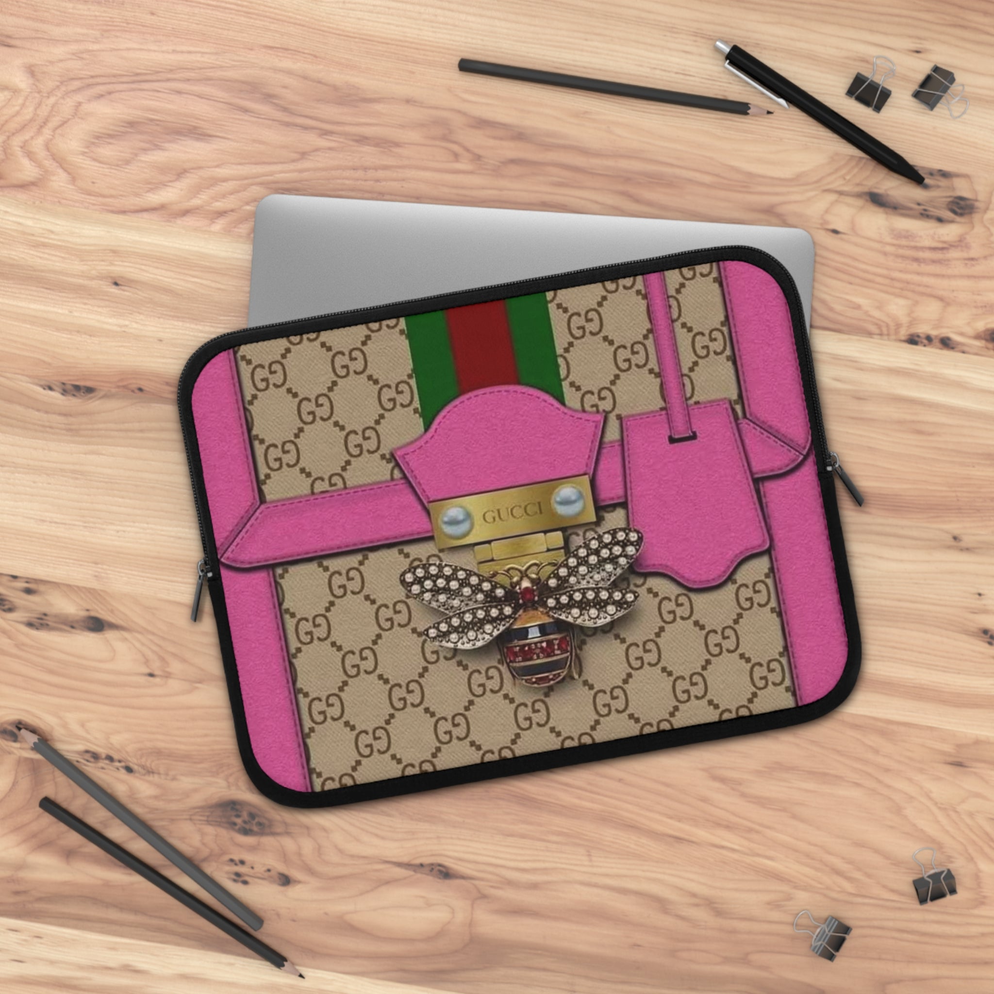 Stylish Laptop Sleeve with Unique Design, Trendy Tech Accessory, Personalized Gift, Fashionable Computer Case, Office Essentials, [...]