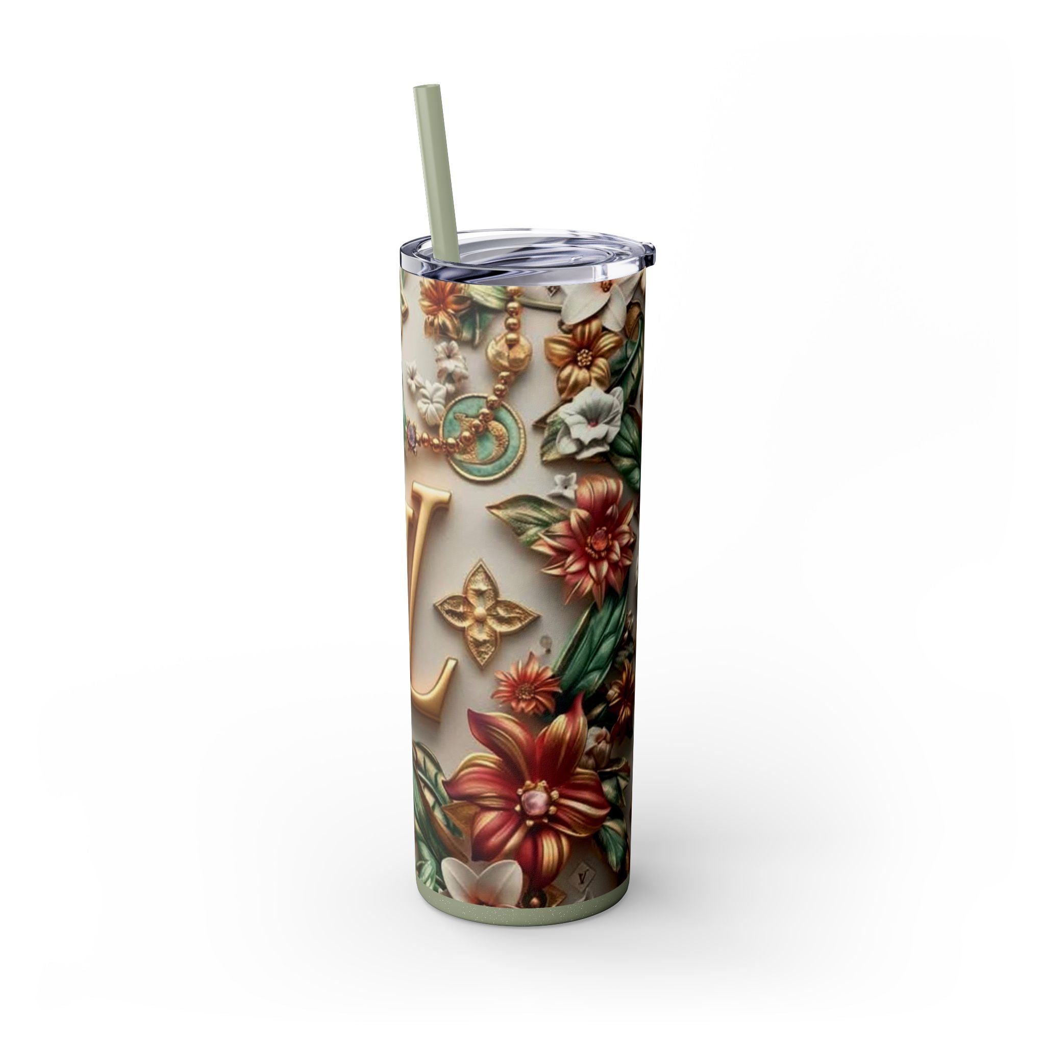 Floral 3D Stainless Steel Tumbler