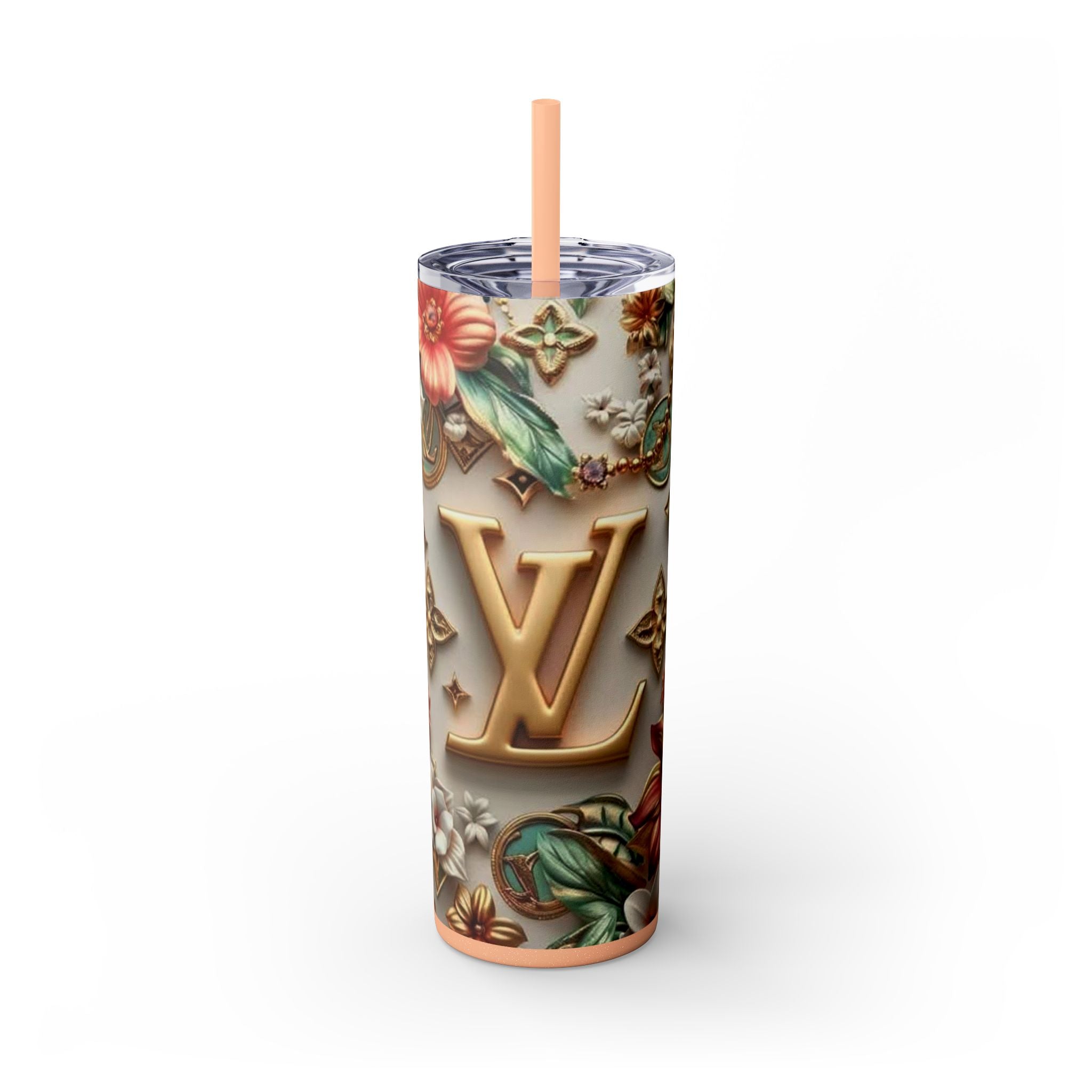 Floral 3D Stainless Steel Tumbler
