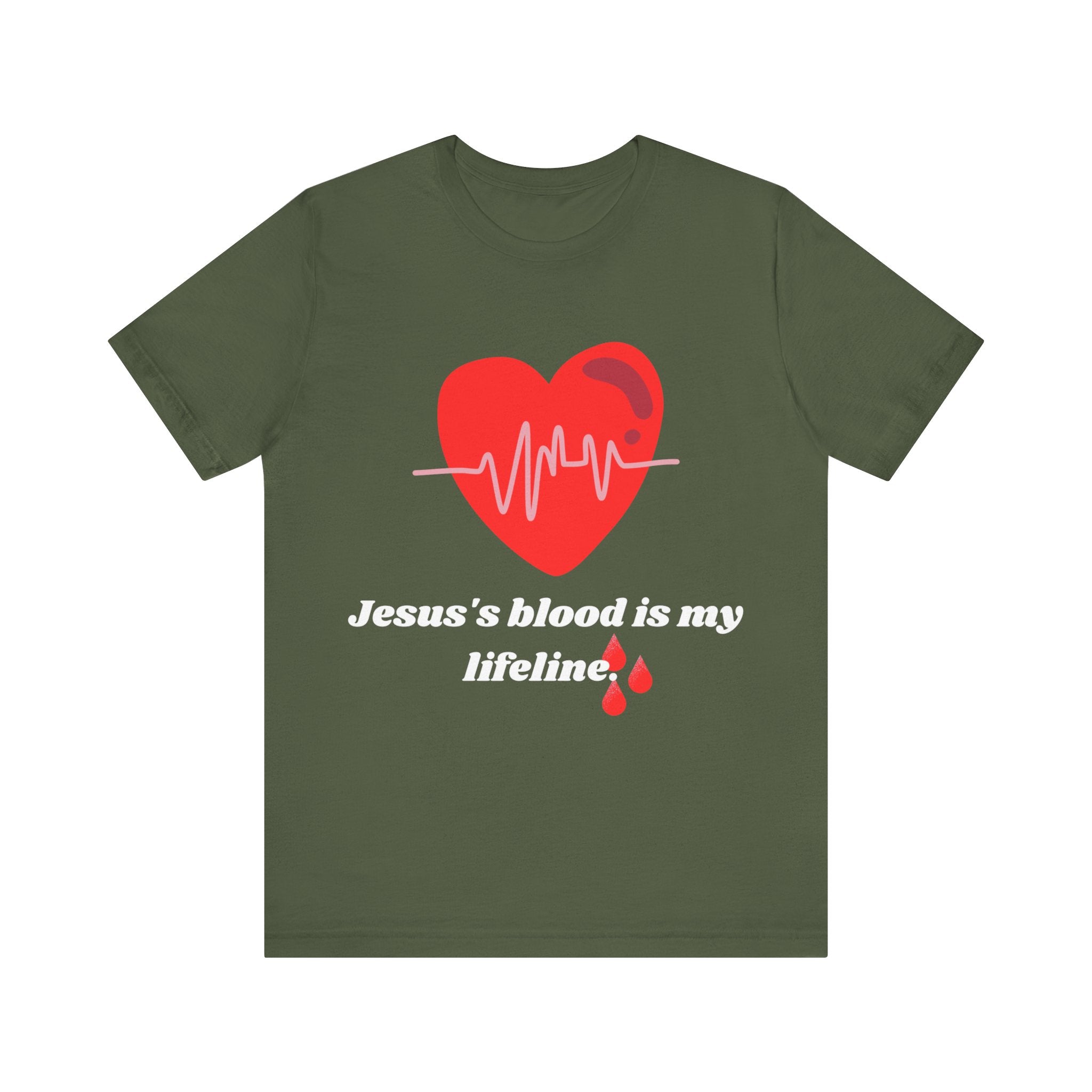 Unisex "Jesus's blood" T-Shirt / Short Sleeve / Soft Cotton