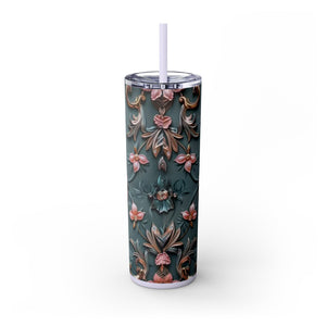 Floral 3D Stainless Steel Tumbler