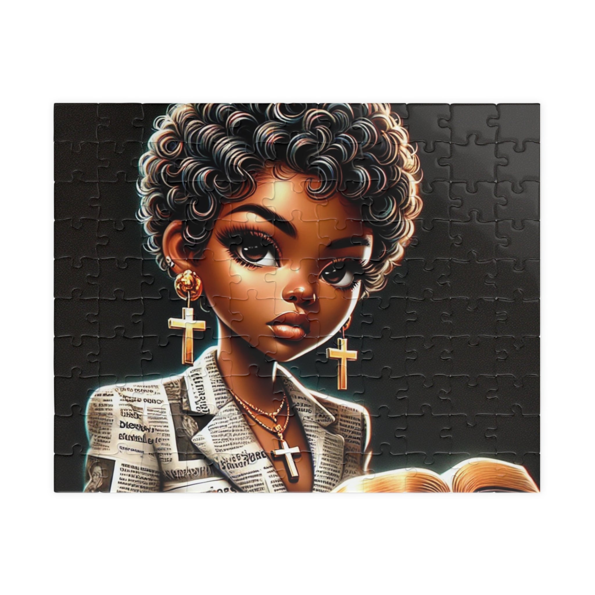 African American Jigsaw Puzzle, Inspirational Puzzle Game for Adults & Kids,