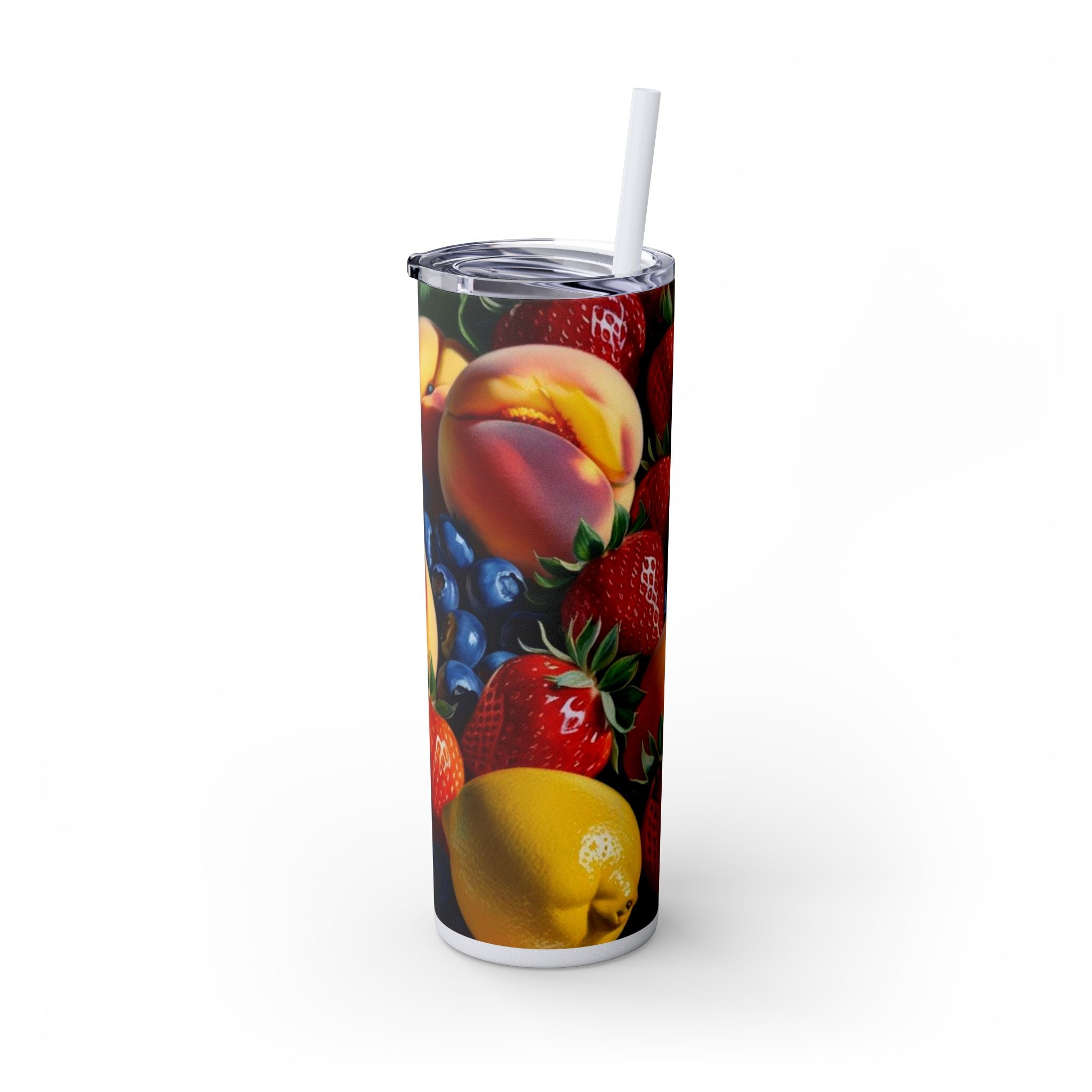 Tropical Fruit Tumbler, 20oz Insulated Tumbler, Vacation Summer Cup, Spring Break Gift for Her, Girls Trip Tropical Tumbler, Beach Vacation