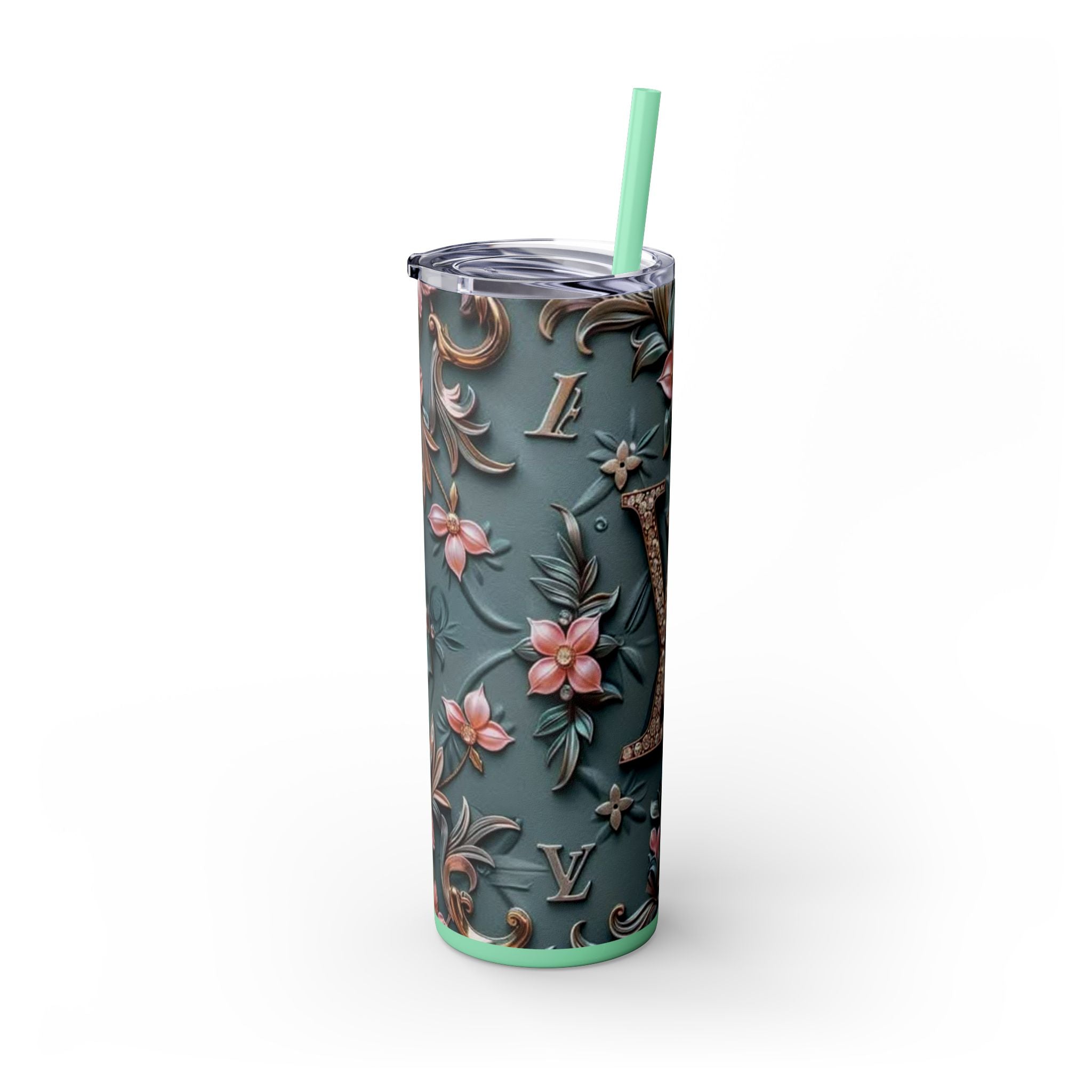 Floral 3D Stainless Steel Tumbler