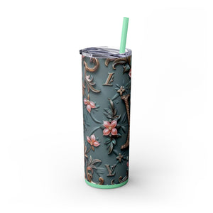 Floral 3D Stainless Steel Tumbler
