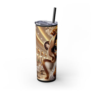 Animated Straw tumbler 20oz Insulation stainless steel tumbler wedding bridal shower Birthday Mom Graduation girls trip weekend getaway