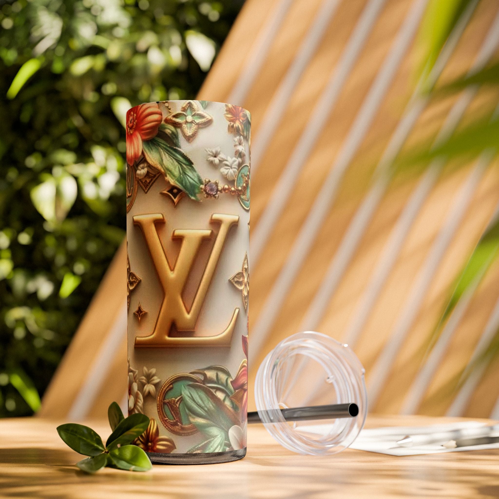 Floral 3D Stainless Steel Tumbler