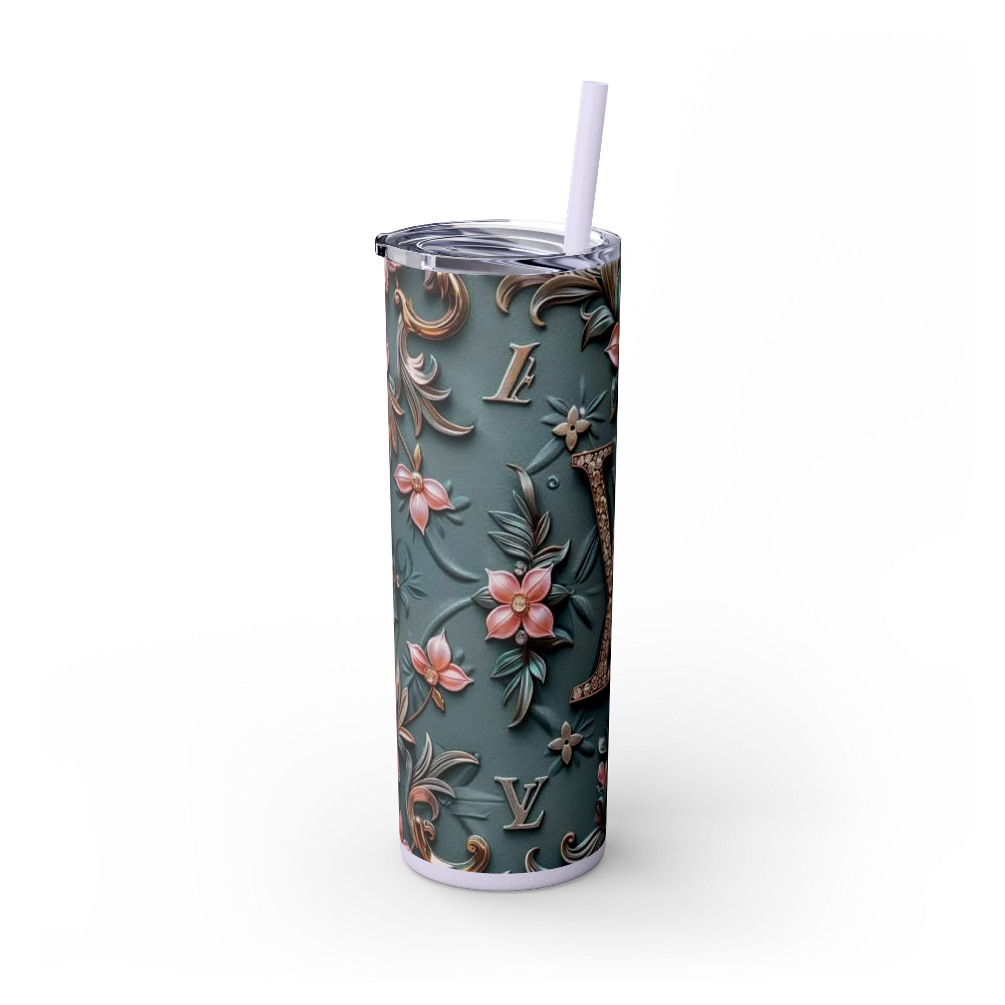Floral 3D Stainless Steel Tumbler