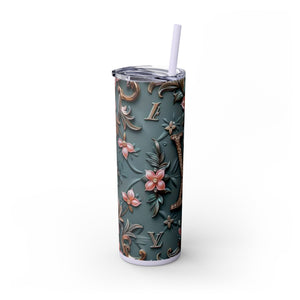 Floral 3D Stainless Steel Tumbler