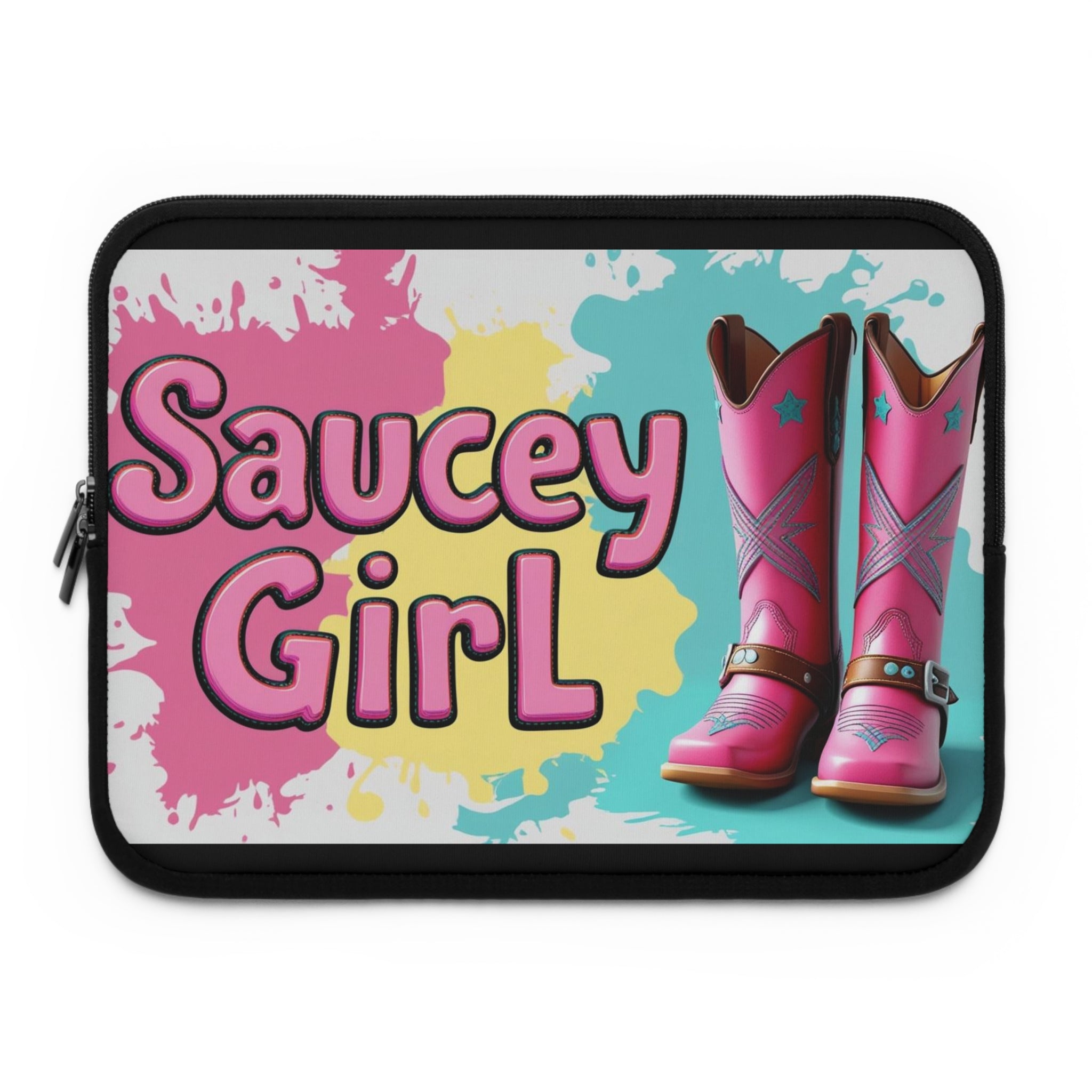 Saucy Girl Laptop Sleeve - Stylish Tech Accessory for Students and Professionals, Perfect Gift for Birthdays, Back to School, Holidays