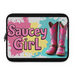 Saucy Girl Laptop Sleeve - Stylish Tech Accessory for Students and Professionals, Perfect Gift for Birthdays, Back to School, Holidays