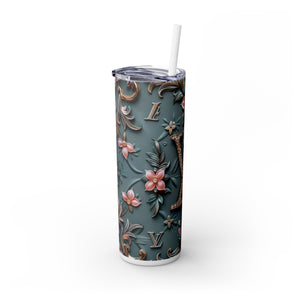 Floral 3D Stainless Steel Tumbler