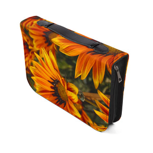 Floral Bible Cover, Inspirational Gift for Christian, Scripture Organizer, Religious Journal Case, Spring Floral Design