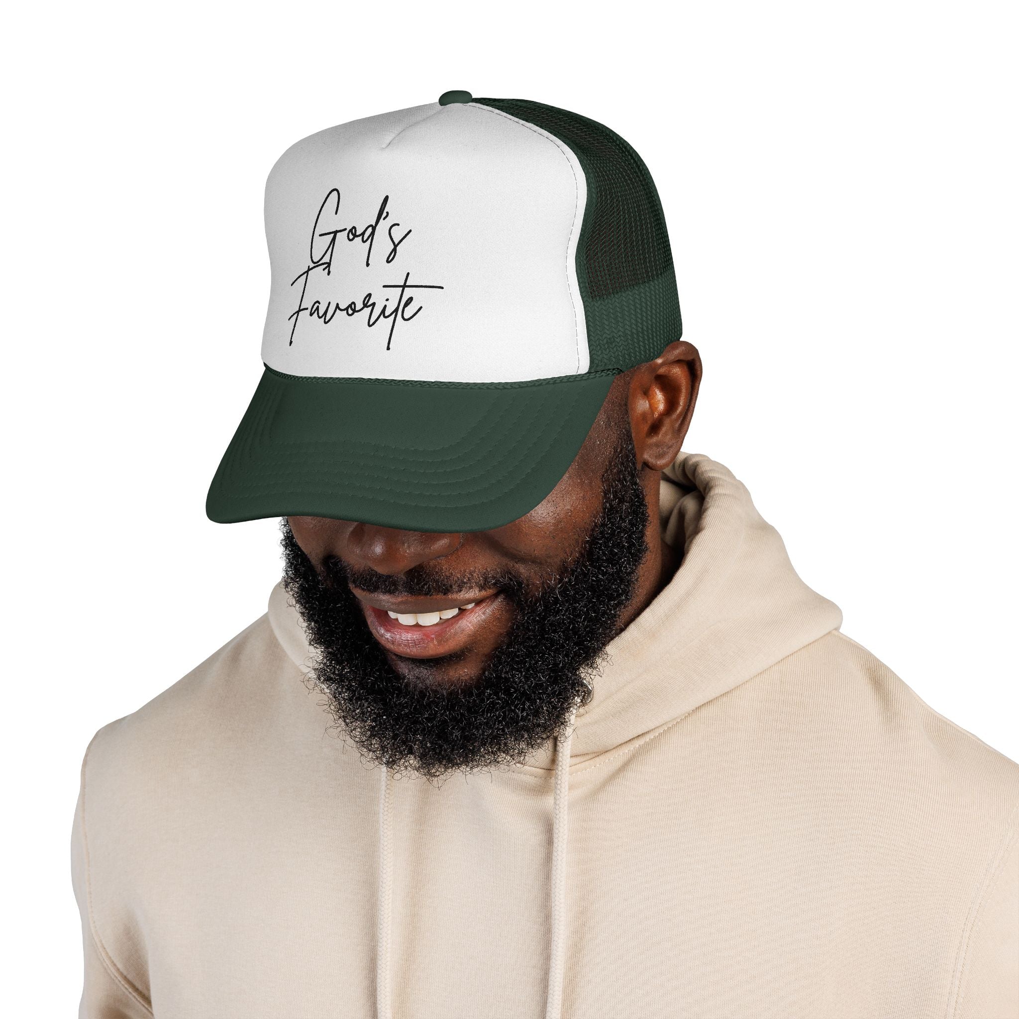 God's Favorite Trucker Cap - Stylish Hat for Everyday Wear, Perfect Gift for Friends and Family, Great for Outdoor Events, Faith-Based [...]
