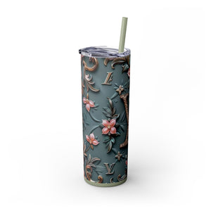 Floral 3D Stainless Steel Tumbler