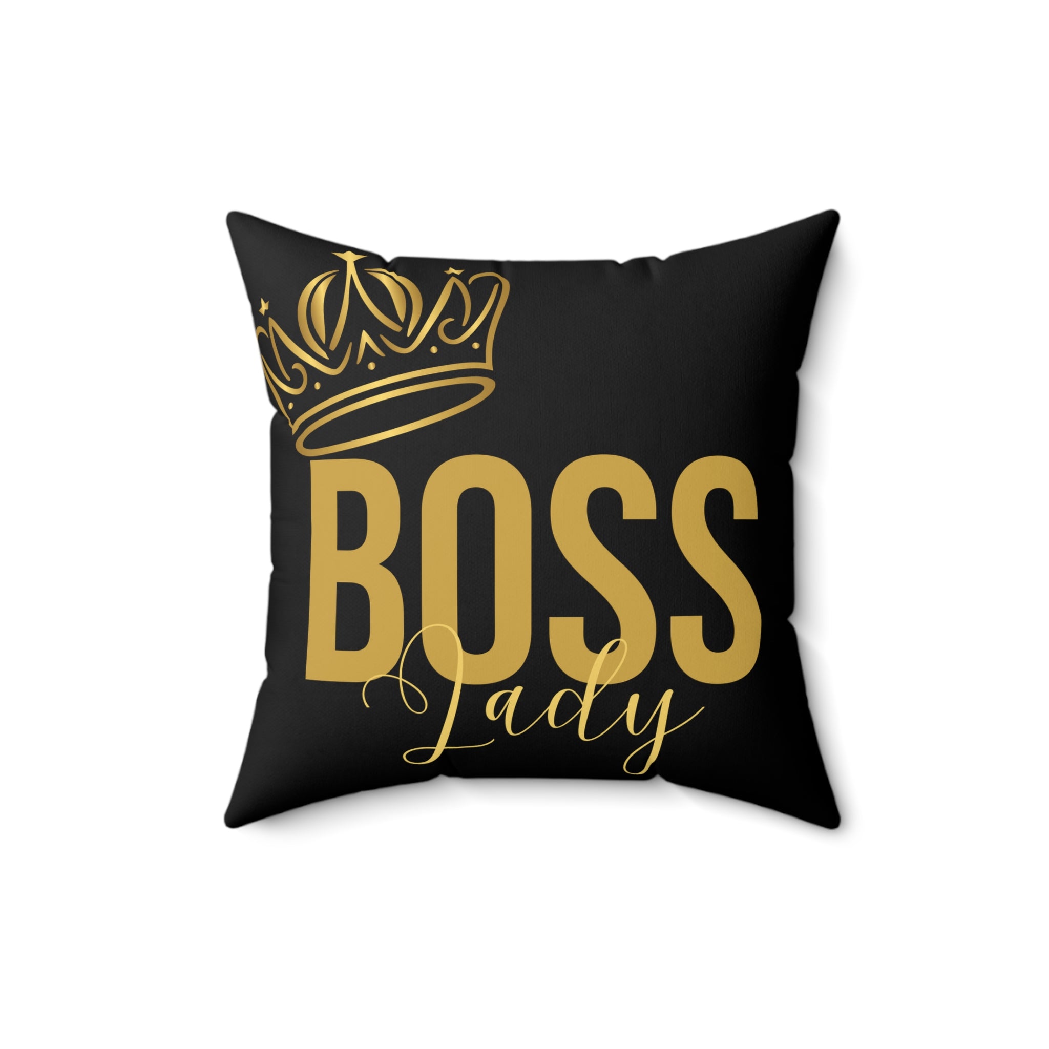 "Boss Lady" - Gold, Throw Pillow