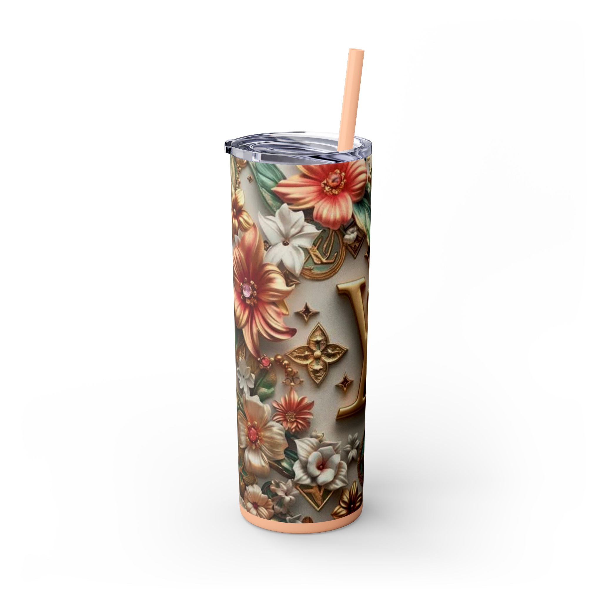 Floral 3D Stainless Steel Tumbler