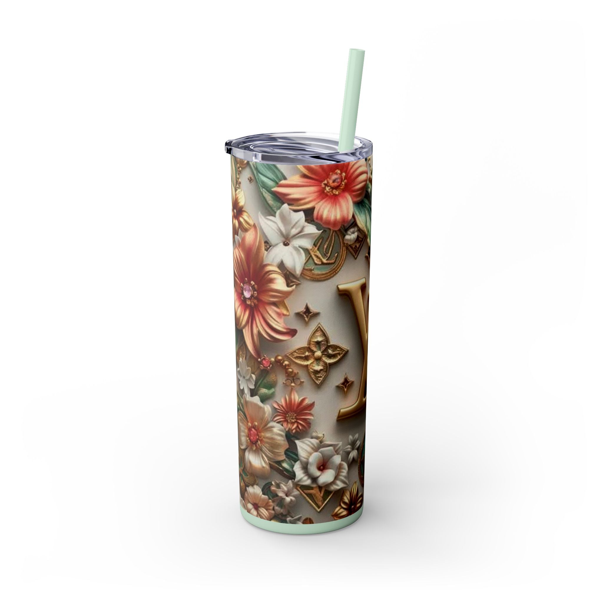 Floral 3D Stainless Steel Tumbler