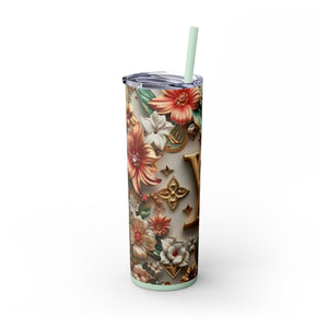 Floral 3D Stainless Steel Tumbler
