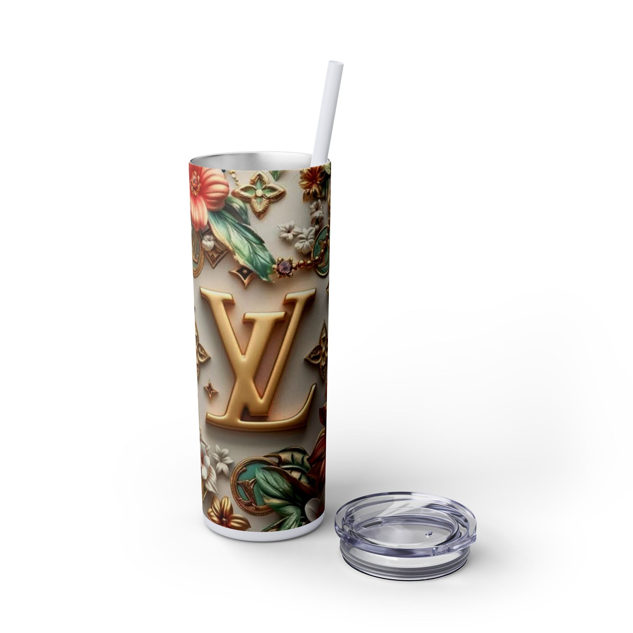 Floral 3D Stainless Steel Tumbler