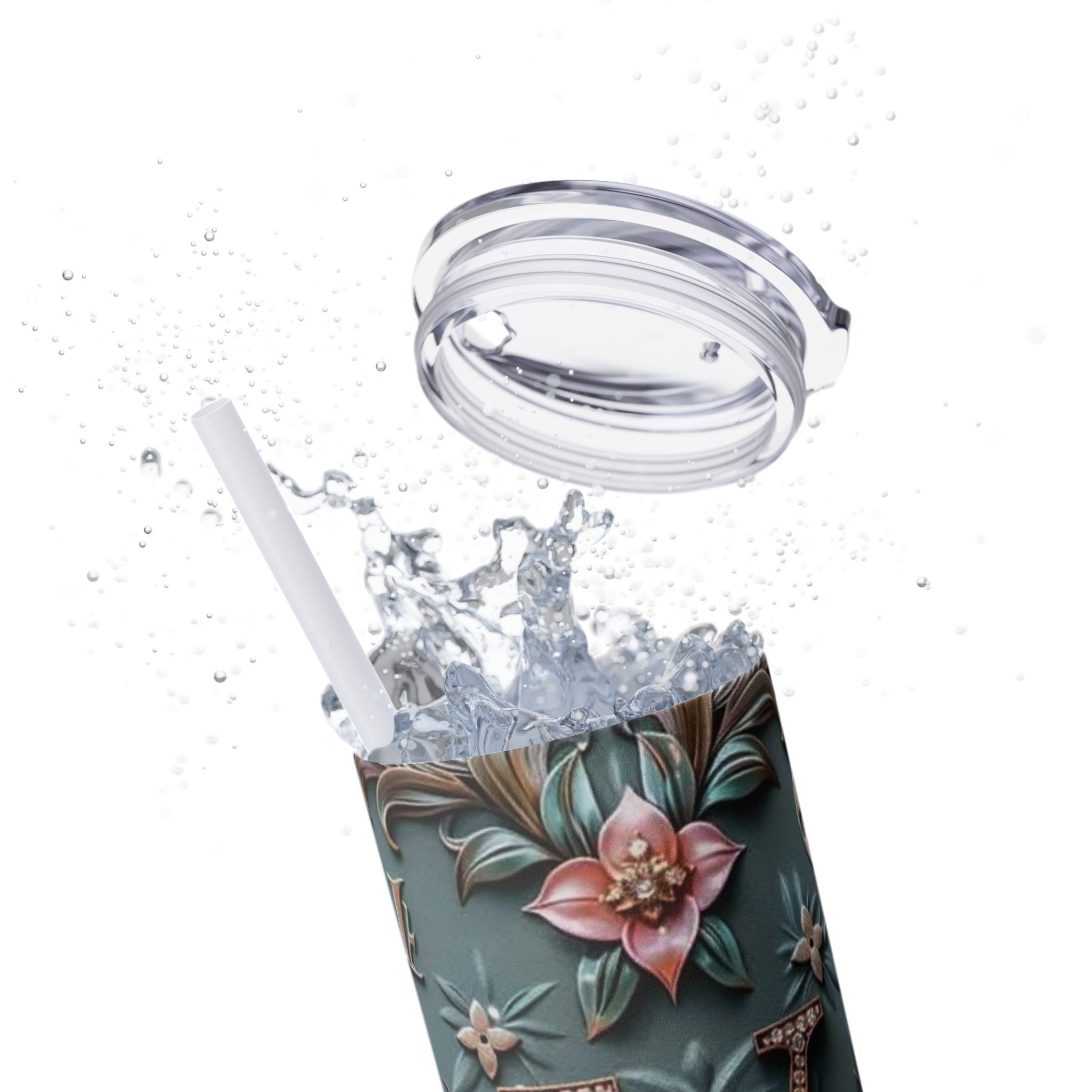 Floral 3D Stainless Steel Tumbler