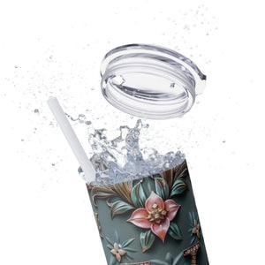 Floral 3D Stainless Steel Tumbler