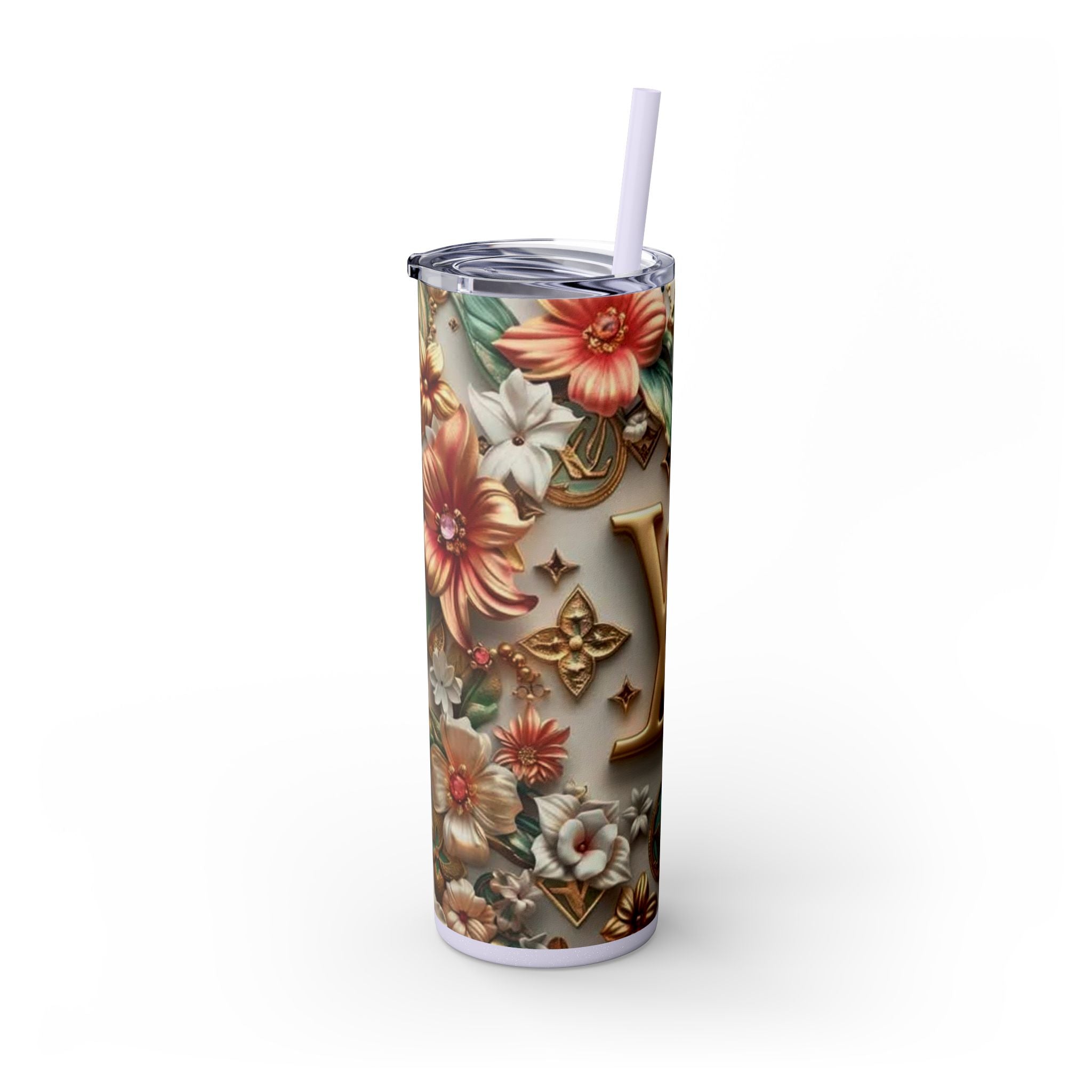 Floral 3D Stainless Steel Tumbler