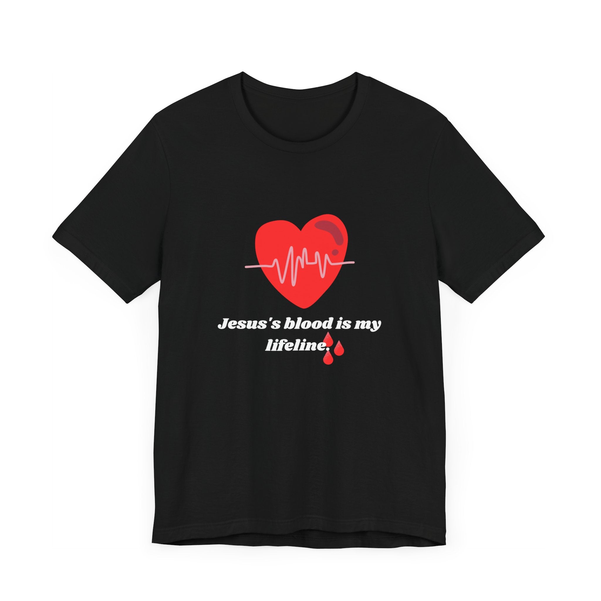 Unisex "Jesus's blood" T-Shirt / Short Sleeve / Soft Cotton