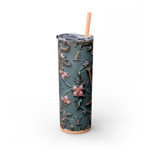 Floral 3D Stainless Steel Tumbler