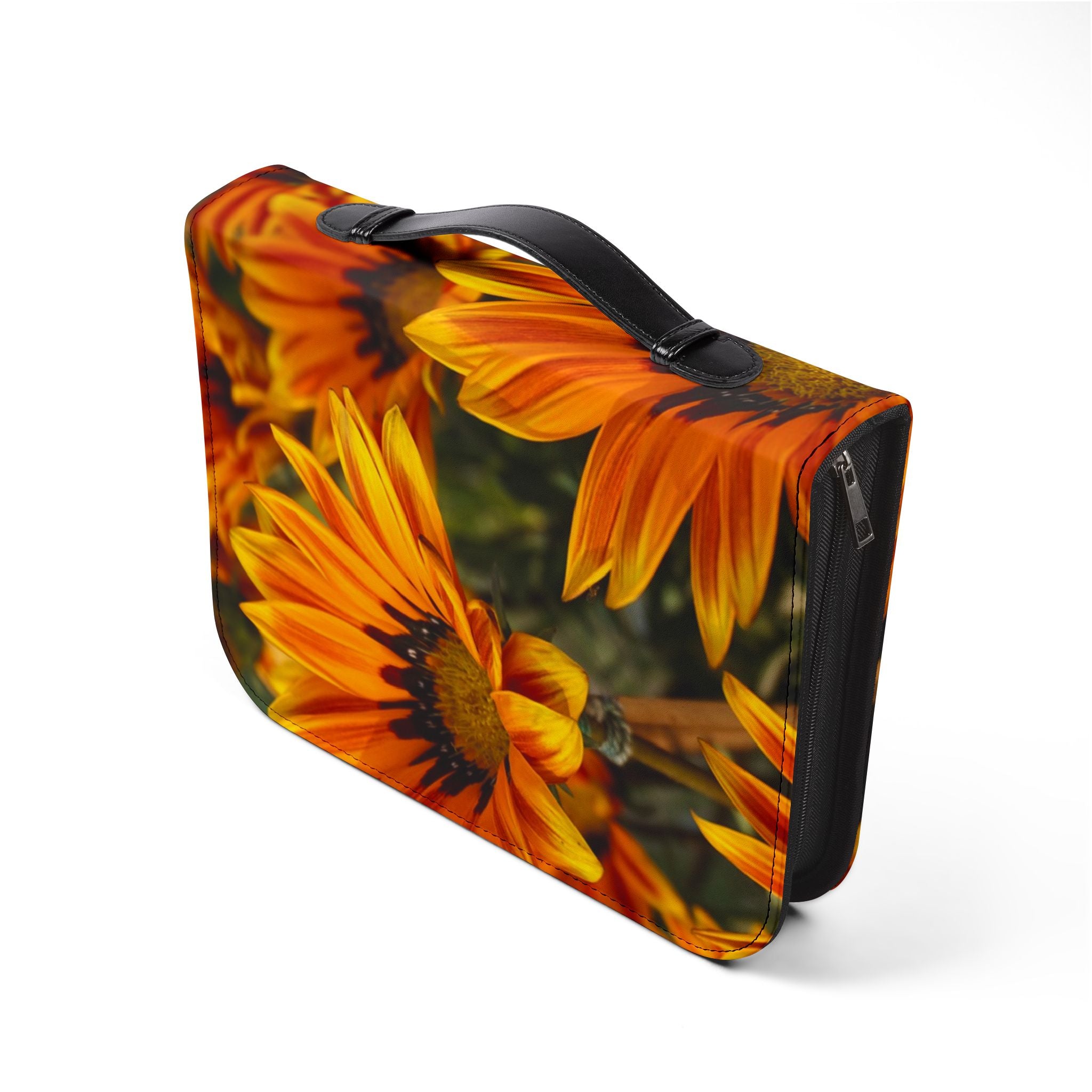 Floral Bible Cover, Inspirational Gift for Christian, Scripture Organizer, Religious Journal Case, Spring Floral Design