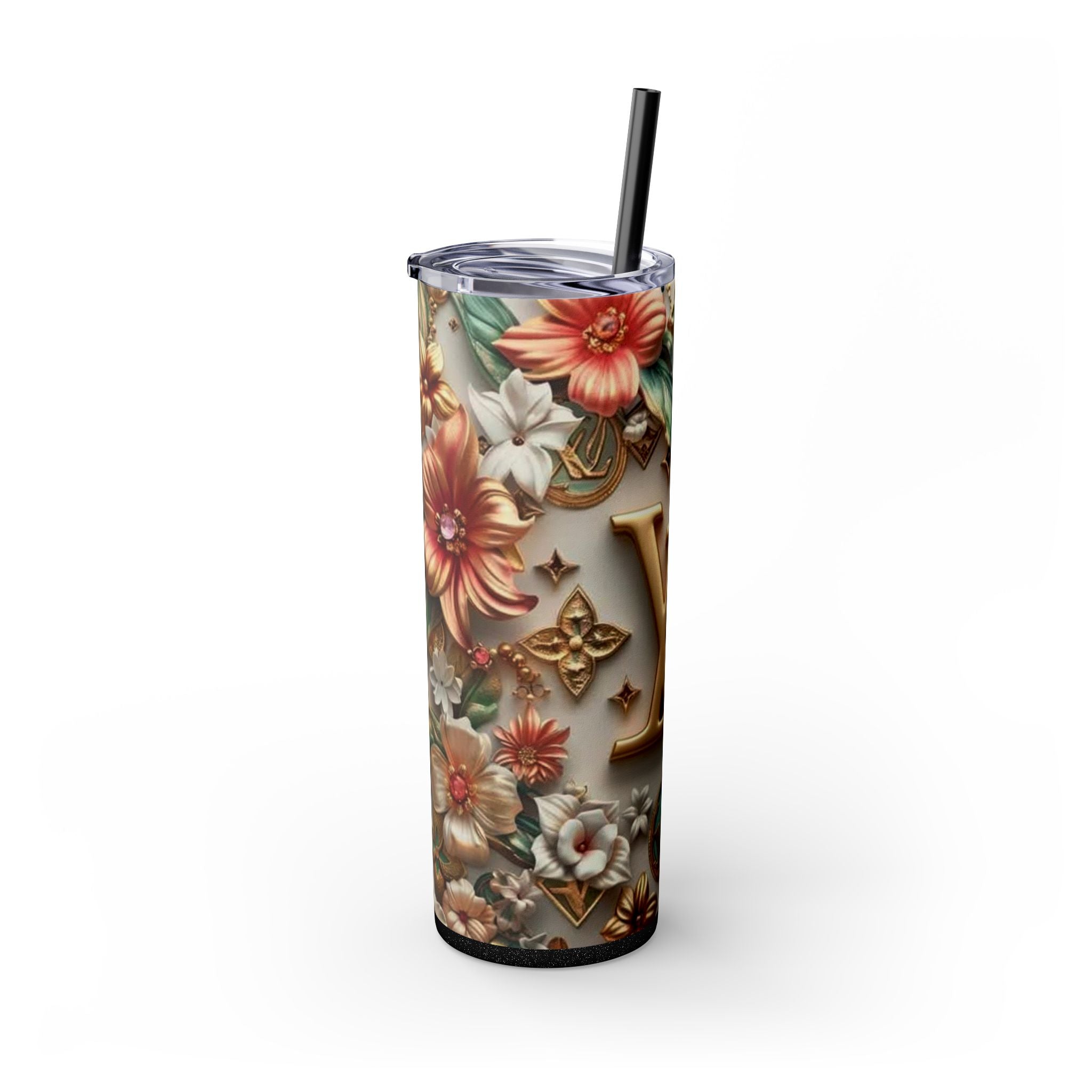 Floral 3D Stainless Steel Tumbler
