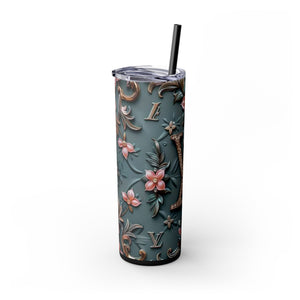 Floral 3D Stainless Steel Tumbler
