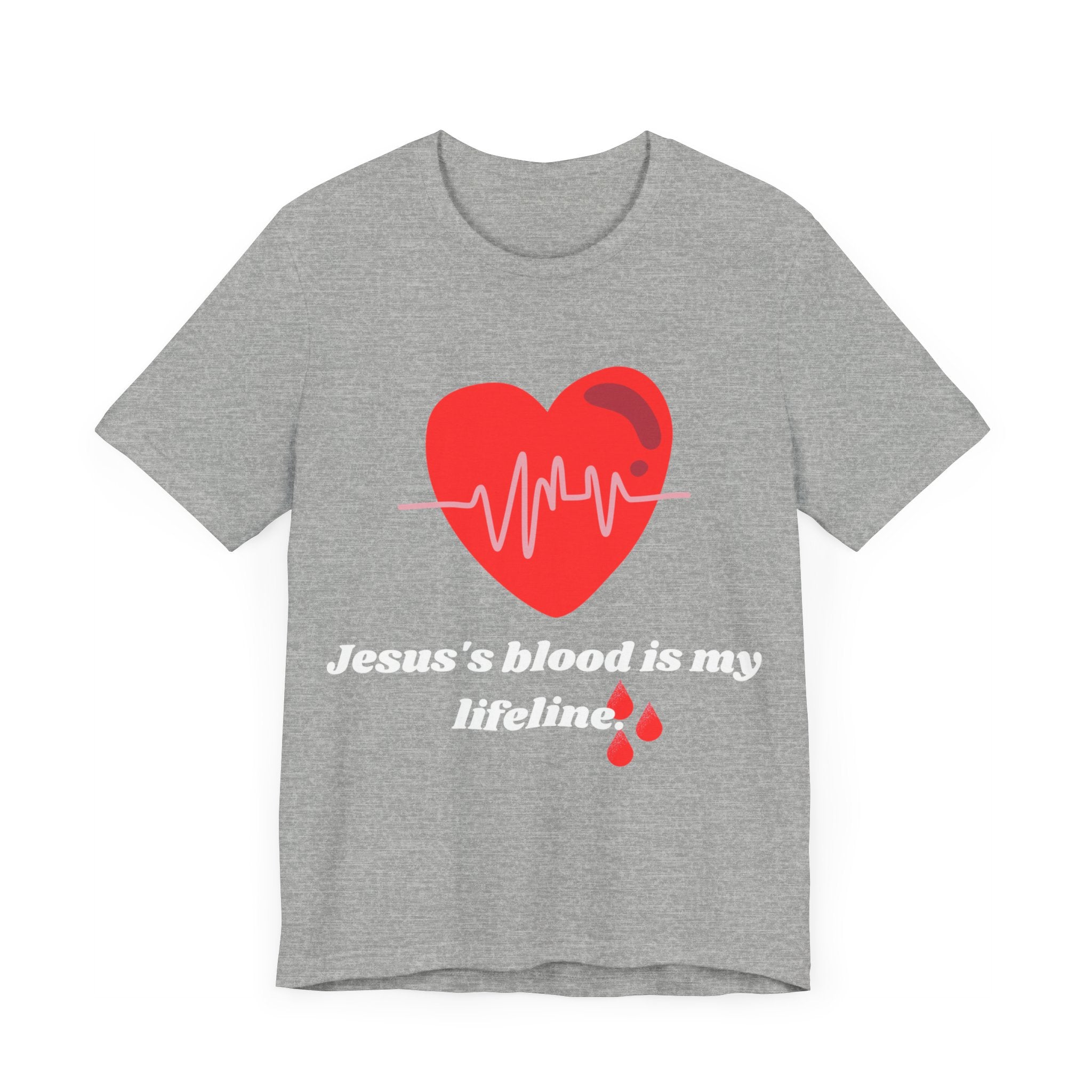 Unisex "Jesus's blood" T-Shirt / Short Sleeve / Soft Cotton