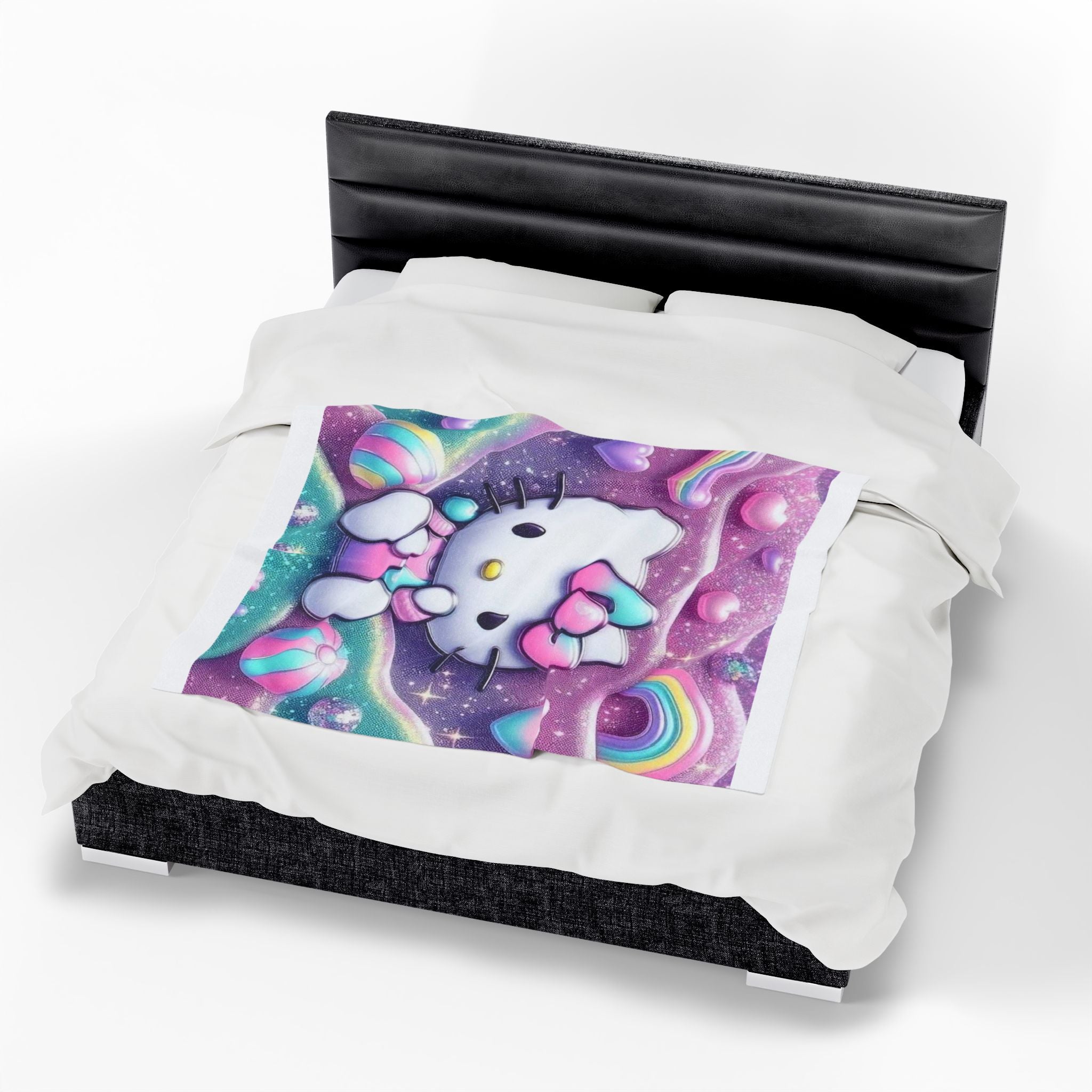 Hello Kitty Plush Blanket - Soft, Cozy, Warm Throw for Kids, Nursery Decor, Birthday Gift, Valentine's Day Comfort, Cute Room Accent