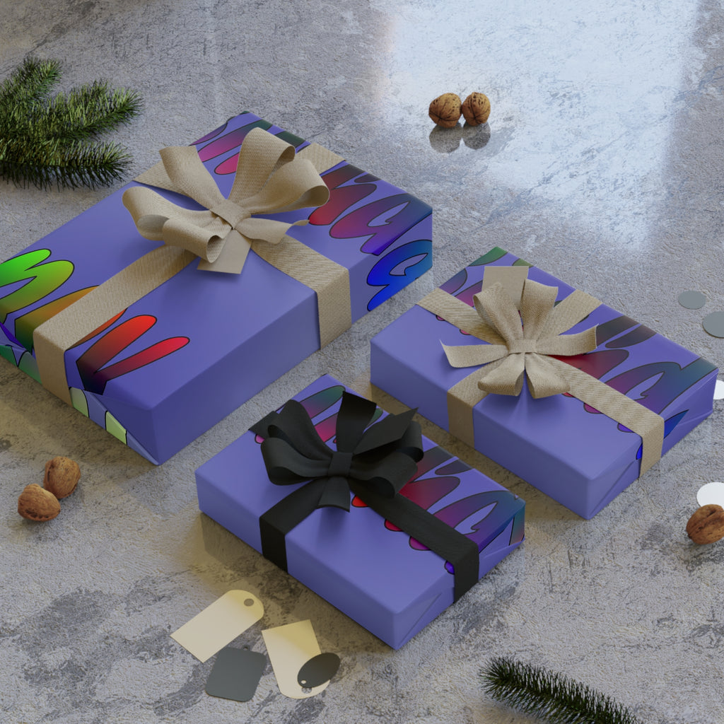 Wrapping Paper Roll - Happy Birthday Gift Packaging Design