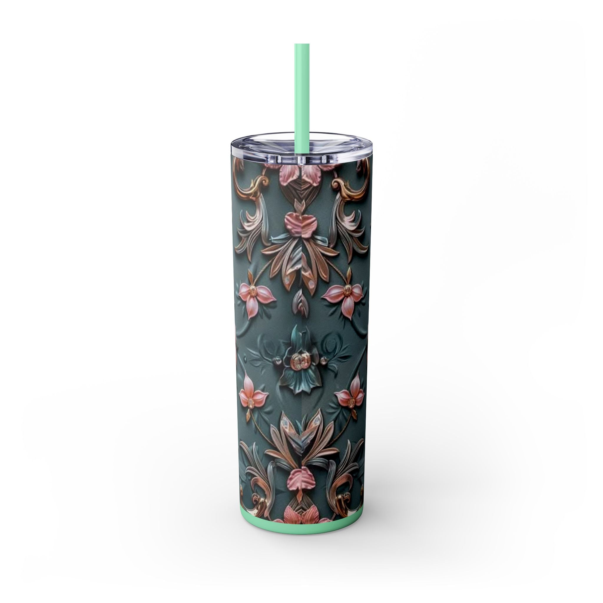 Floral 3D Stainless Steel Tumbler